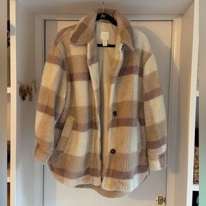 H&M teddy coat